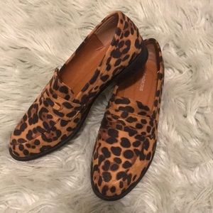 Leopard loafers